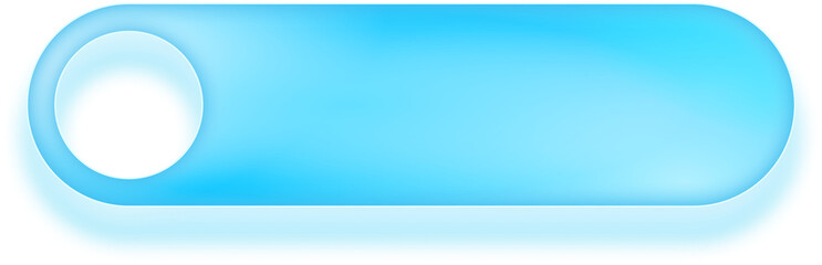 Obraz premium Blue 3d glossy horizontal slider bar for game settings ui