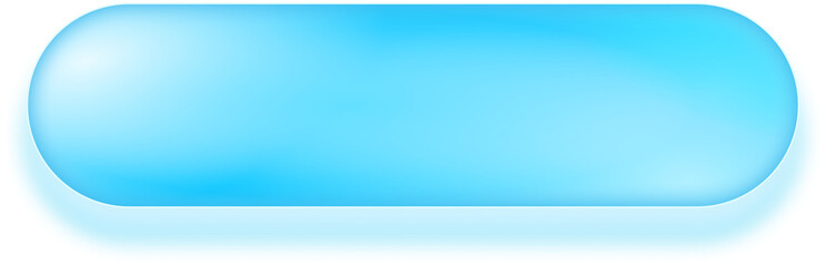 Obraz premium Rectangular 3d glossy blue text box for button or label