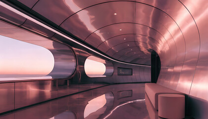 steam train passing through station in motion blur