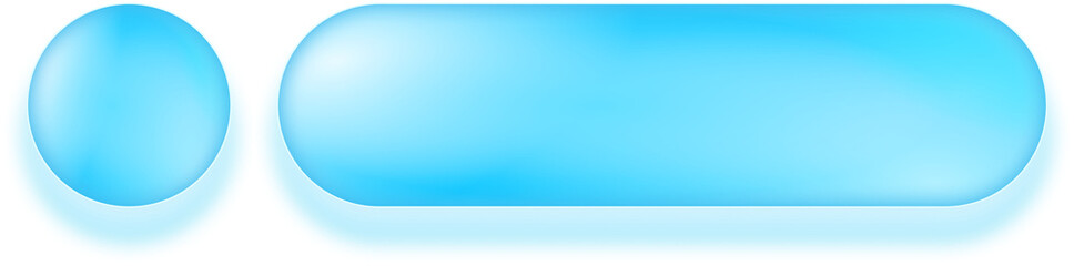 Obraz premium Blue 3d glossy radio button selection set for game settings ui