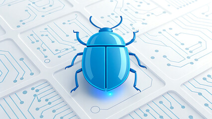 Computer virus bug threat cybersecurity malware concept
