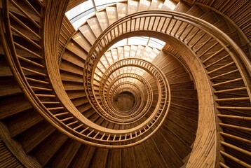 Sustainable Bamboo Spiral Staircase