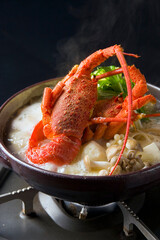 伊勢海老の味噌鍋