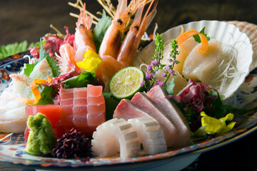 刺身の盛り合わせ