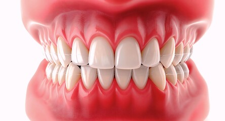 Obraz premium Healthy Human Teeth Anatomy