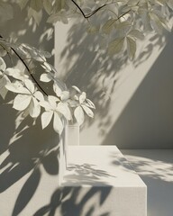 Elegant Natural Light Plant Backdrop