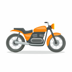 motorcycle isolated on white background