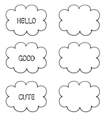 吹き出しセット