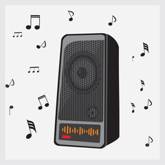 speaker isolated on white background