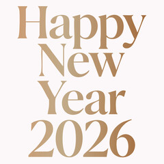 Happy New Year 2026, Minimal Luxury Serif 