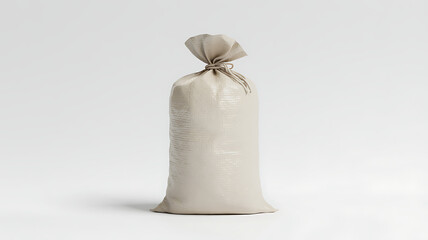 Fototapeta premium Beige Packaging Sack Woven Packing Bag with Coated Finish 