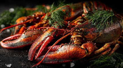 Crayfish with dill crowns, Scandinavian seafood identity