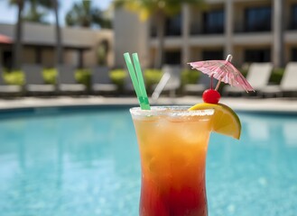 cocktail on the pool