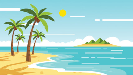 Obraz premium Tropical Beach Paradise