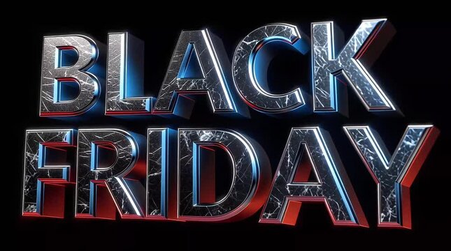 Black Friday text graphic, perfect for sales and promotions