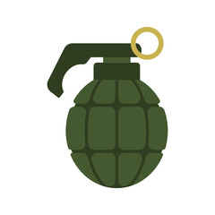 Fototapeta premium Military explosive weapons and danger icons collection set
