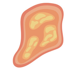 Human Parasites Coccidia Illustration. Vector Illustration of a Human Intestinal Parasites