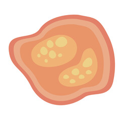 Human Parasites Coccidia Illustration. Vector Illustration of a Human Intestinal Parasites