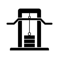 Gym Machine Icon Glyph