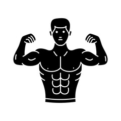 Muscle Icon Glyph
