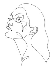 Title Floral Vision Line Art