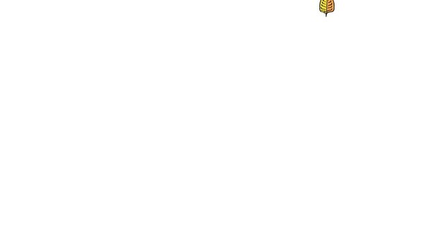 animation of plants and falling leaves	