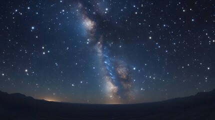 starry night sky with stars