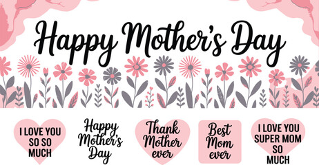 Heartwarming Mothers Day greeting card featuring elegant floral designs and loving messages