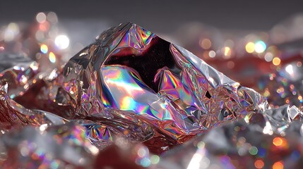 Macro silver aluminum foil texture wallpapers