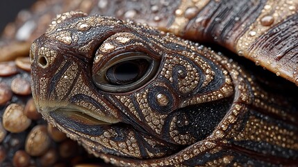 Macro turtle shell pattern wet rain wallpapers