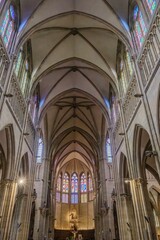 Fototapeta premium Interior Of Good Shepherd Cathedral (Catedral Del Buen Pastor), San Sebastian, Spain