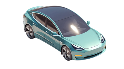 A shiny silver luxury sports car model with a fast motor and classic wheel design is isolated on a white background as a new automobile transport illustration