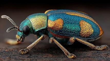 Metallic green jewel beetle glowing iridescence pictures