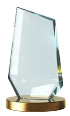 Winner glass trophy png, Elegant Crystal Award Trophy