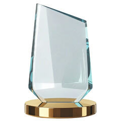 Winner glass trophy png, Elegant Crystal Award Trophy