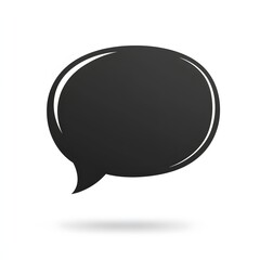chat icon on black background