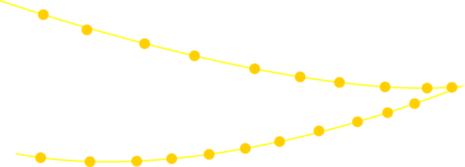 Yellow hanging string lights Yellow garland Decorative Bulb Garland festive decorations, party designs, winter events,