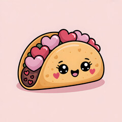 Kawaii Taco Heart Filling
