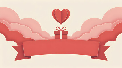 Paper Heart Gift Ribbon