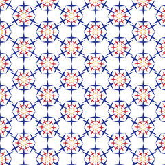 vector seamless pattern with flowers