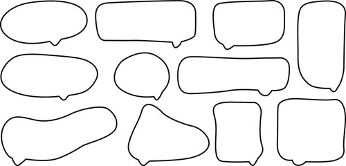 Obraz premium Collection of various speech bubbles Vector