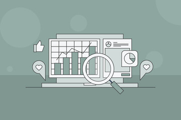 Social media analytics tool analyzing social media advertising campaign performance including audience reach, engagement, ROAS and sales conversion.