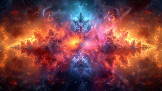 Frozen memory frame composed of colorful fractal structures, recursive infinite detail, mind architecture visualization, memories crystallized in time