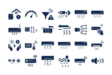 Collection of various icons representing technology and devices