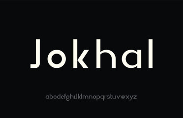 Jokhal - Minimal Rounded Serif Font, For Headline, Movie, Logo, Minimal Fonts, Vector,
