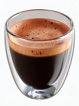 Minimal Glass Cup Filled With Espresso