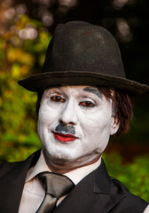 Portrait of impersonator as a joker, India.
