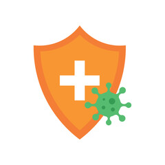 Obraz premium Immune Medical Shield Virus