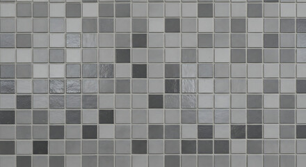 Minimalist Gray Mosaic Tile Wall Texture for Interior Design