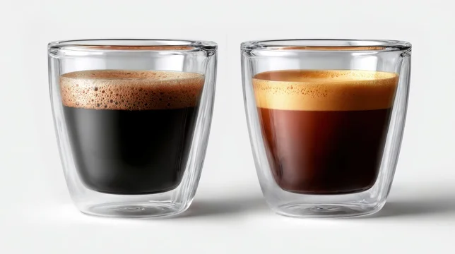 Double Wall Glass Cups With Ristretto and Espresso